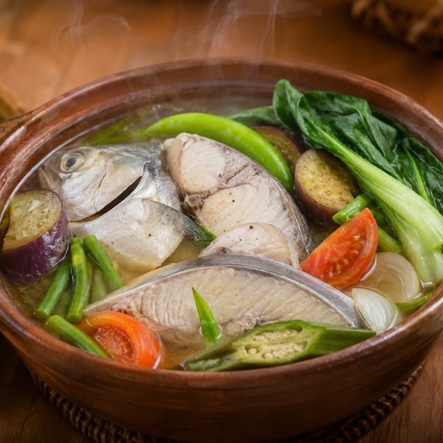 Pampano Fish Sinigang.