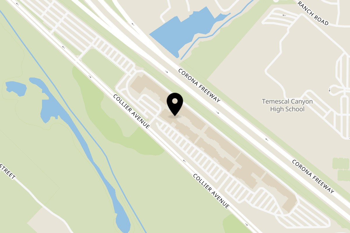Map showing the location of Tapsi House Cafe & Grill on 17600 Collier Ave # A102 in Lake Elsinore